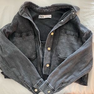 ZARA GREY DENIM JACKET